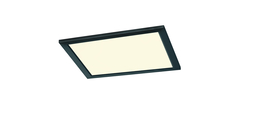 Trio lighting plafondlamp Phoenix led, zwart 30 cm vierkant