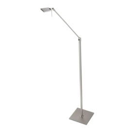 Pujol Lighting vloerlamp Del led, mat nikkel