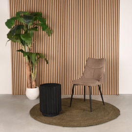 Label 51 Bijzettafel Novan,  zwart mangohout 35 cm