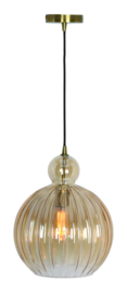 Freelight hanglamp Gloriana,  amber glas 32 cm