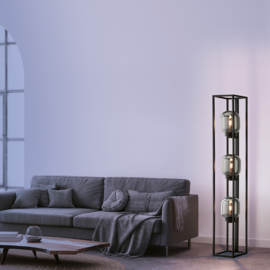 Fischer & Honsel vloerlamp Regi, 3-lichts zwart