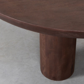 Label 51 Eettafel Olly, espresso mangohout 150 cm