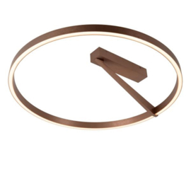 Lucide APPLAUSE - Plafonnière - Ø 60 cm - LED Dimb. - CCT - 1x40W 2200K/4000K - bruin