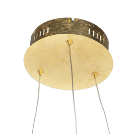 Qazqa hanglamp Rowan led, goldleaf
