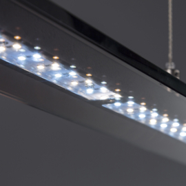 Fischer&honsel hanglamp Tenso TW led, zwart incl. pushdimmer 135 cm
