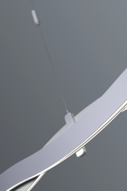 Bopp leuchten hanglamp Swing led, geborsteld aluminium