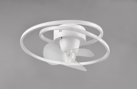 Trio lighting plafond ventilator Umea led, wit incl. afstandsbediening 50 cm