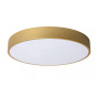 Lucide plafondlamp Unar led, mat goud-messing 39,5 cm incl. switch dimmer