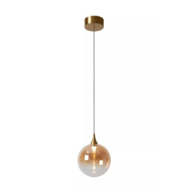 Lucide hanglamp Gisela led, amber glas