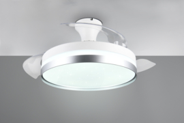 Trio lighting plafond ventilator Lindberg led, titaan incl. afstandsbediening 100 cm
