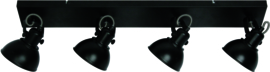 Freelight plafondspot  Santo led, 4-lichts mat zwart incl. licht bron
