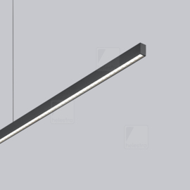 Helestra  hanglamp LOOPY-EVO led, 168,5 cm mat zwart