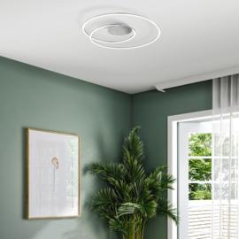 Fischer & Honsel plafondlamp Holy led, mat nikkel 68 cm