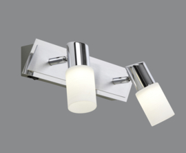 Trio lighting plafondspot Clapton led, 2-lichts chroom