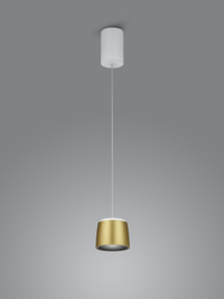 Helestra  hanglamp Copa led, 1-lichts wit-goud