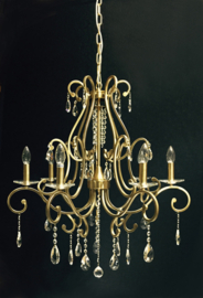 Light trend hanglamp H77905, 7-lichts messing