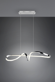 Trio lighting hanglamp Padua led, chroom incl. switch dimmer
