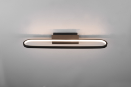 Trio lighting wandlamp Gianni led, zwart met acryl glas 60 cm IP44