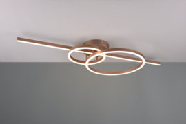 Trio lighting plafondlamp Montilla led, caffee incl. afstandsbediening