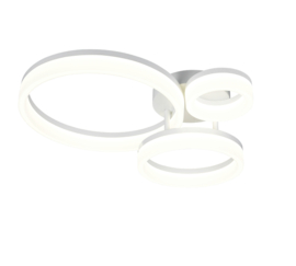 Trio lighting plafondlamp Scope led, 3-lichts wit