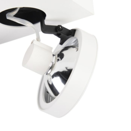 Qazqa plafondspot  Ga-2 led, 2-lichts wit incl. licht bron