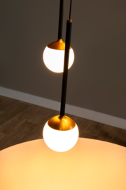 Lucide  CALINA - Hanglamp - Ø 41,9 cm - LED Dimb. - CCT - 5x8,4W 2200K zwart/3300K