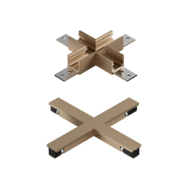 Lucide LINIAL X -koppelstuk - 1-fase Railsysteem / Railverlichting - Smart - 48V Track - Champagne