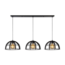 Lucide hanglamp Dikra,  3-lichts zwart