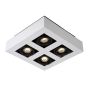 Lucide plafondspot Xirax led, 4-lichts wit