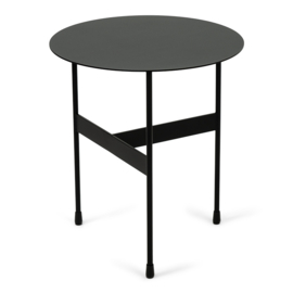 Spinder design Bijzettafel Mira low, zwart