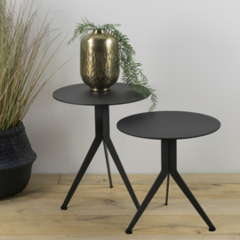 Spinder design Bijzettafel Daley, zwart