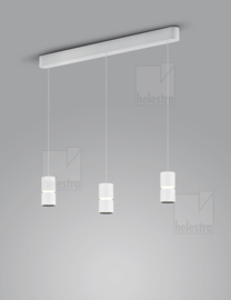 Helestra  hanglamp Rok led, 3-lichts wit