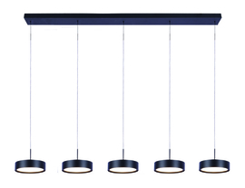 Freelight  hanglamp Alieno led, 5-lichts zwart