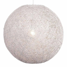 WF Light hanglamp Abaca, wit 80 cm