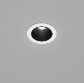 Helestra plafondspot inbouw Pic led, mat wit-zwart  incl. driver