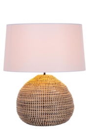 Lucide MADUKA - Tafellamp - Ø 45 cm - 1xE27 - Naturel