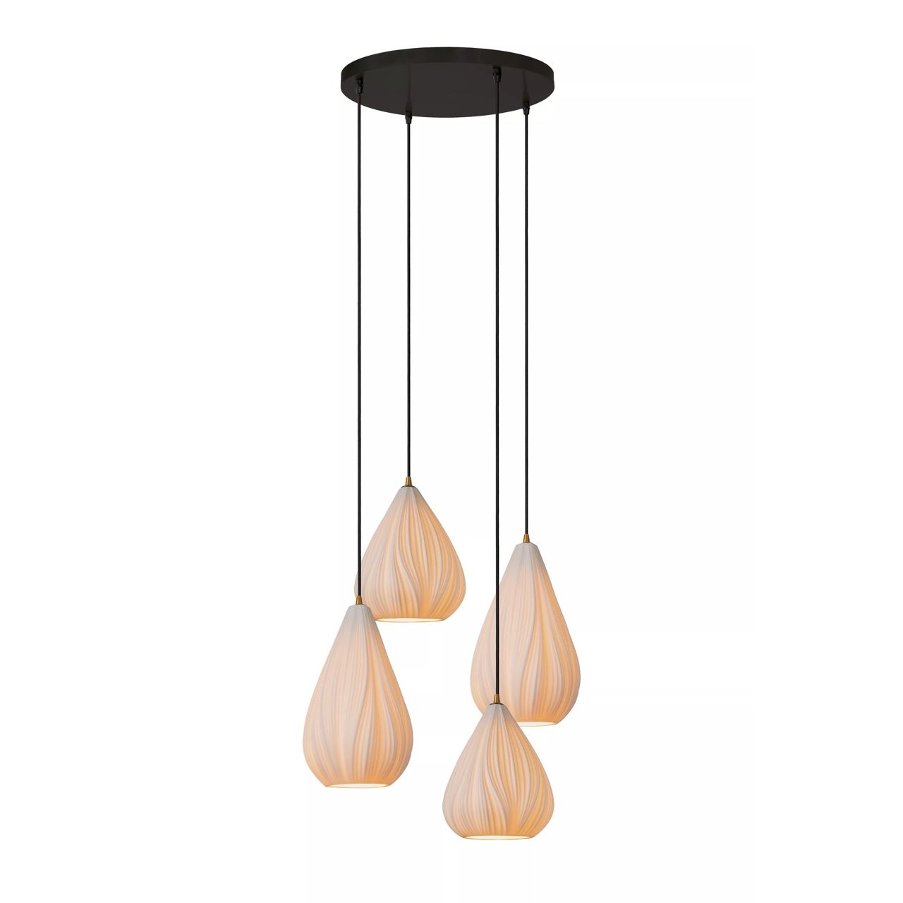 Lucide hanglamp Cinzia zwart-wit