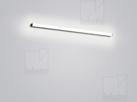 Helestra wandlamp Lado-S led,  mat zwart met acryl glas 90 cm IP44