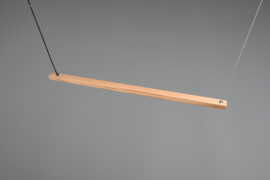 Trio lighting hanglamp Bellari led, natural hout met switch dimmer