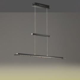 Fischer&honsel hanglamp Tenso TW led, zwart incl. pushdimmer