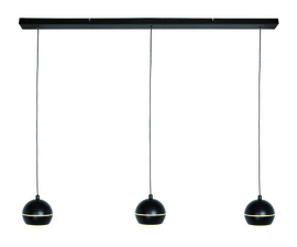 Freelight hanglamp Bilia led, 3-lichts zwart