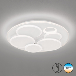 Fischer & Honsel plafondlamp Dots led, wit