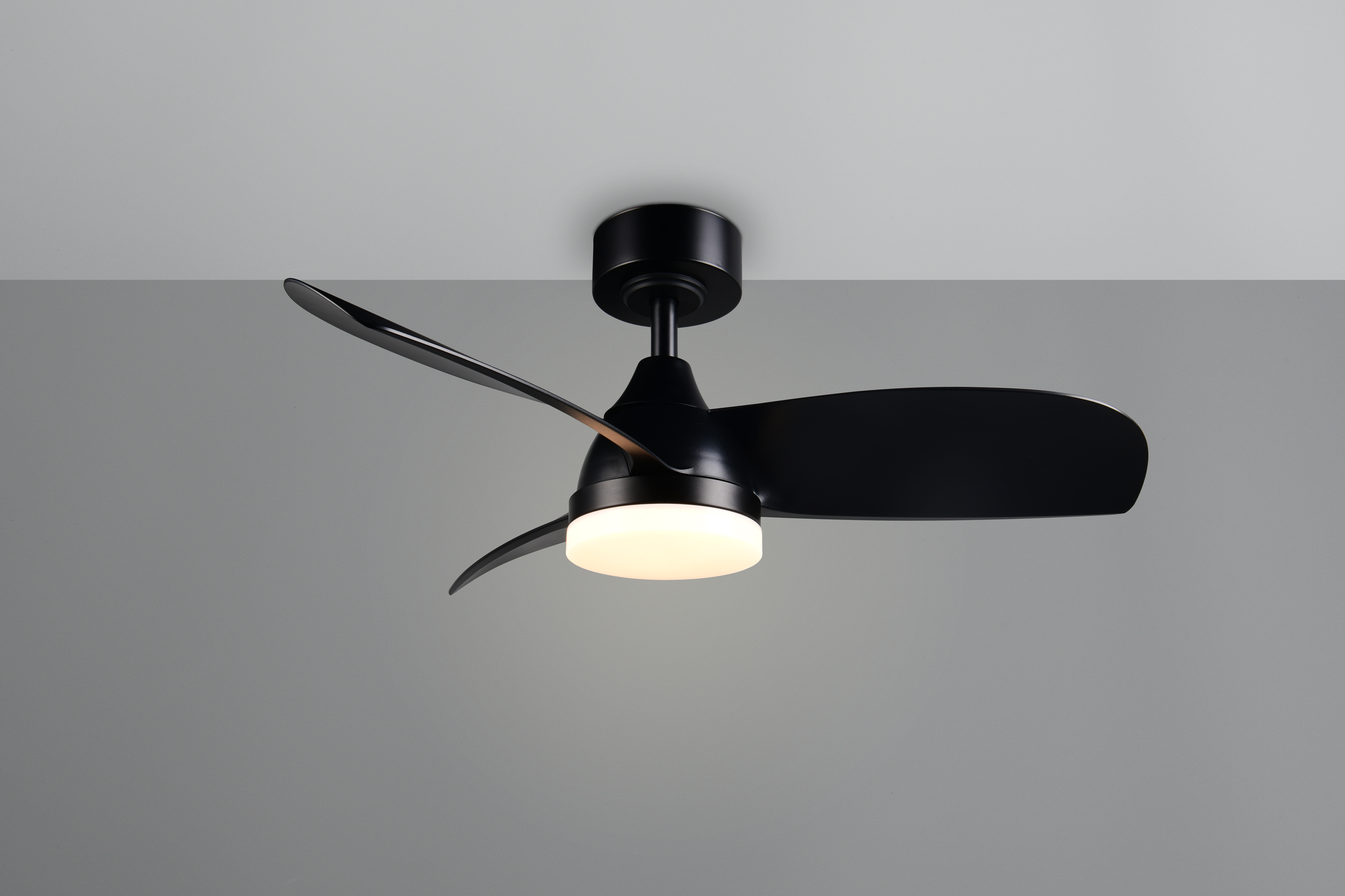 Trio lighting plafond ventilator Helsinki led, zwart