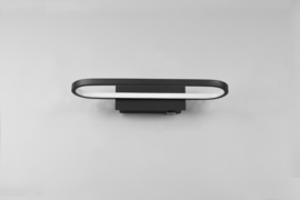 Trio lighting wandlamp Gianni led, zwart met acryl glas 40 cm IP44