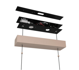 Trio lighting hanglamp Donegal led, warm beige