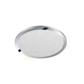 Trio lighting plafondlamp Cinzia led, chroom rond incl. switch dimmer IP44