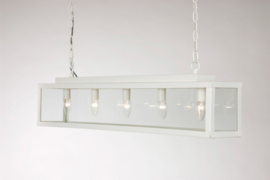 Linea verdace hanglamp Zenia, 5-lichts wit