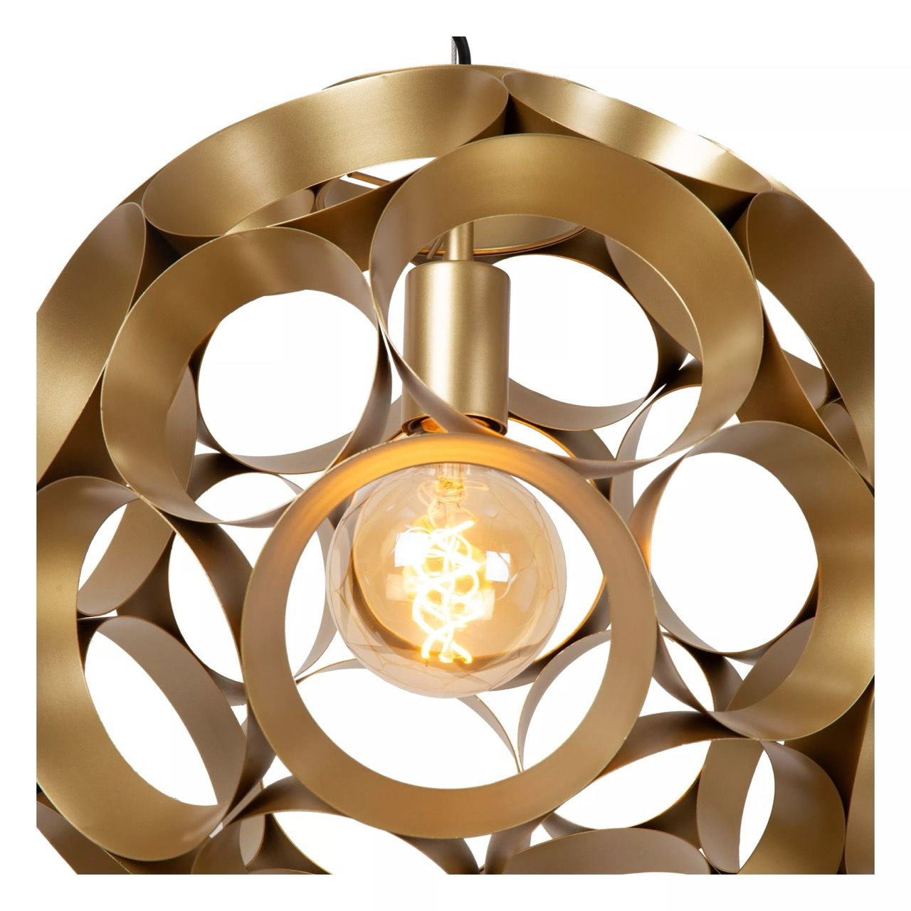 Lucide hanglamp Hannelore, mat goud 40 cm