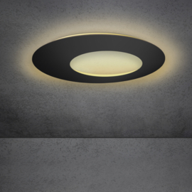 Escale plafondlamp Blade open led, zwart 79 cm