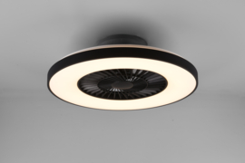 Trio lighting plafond ventilator Harstad led, zwart 59 cm incl. afstandsbediening